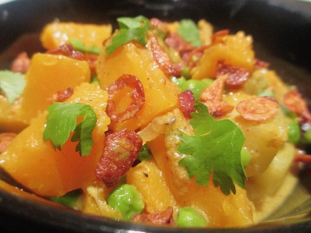 Nth Indian Pumpkin, Potato & Pea Curry
